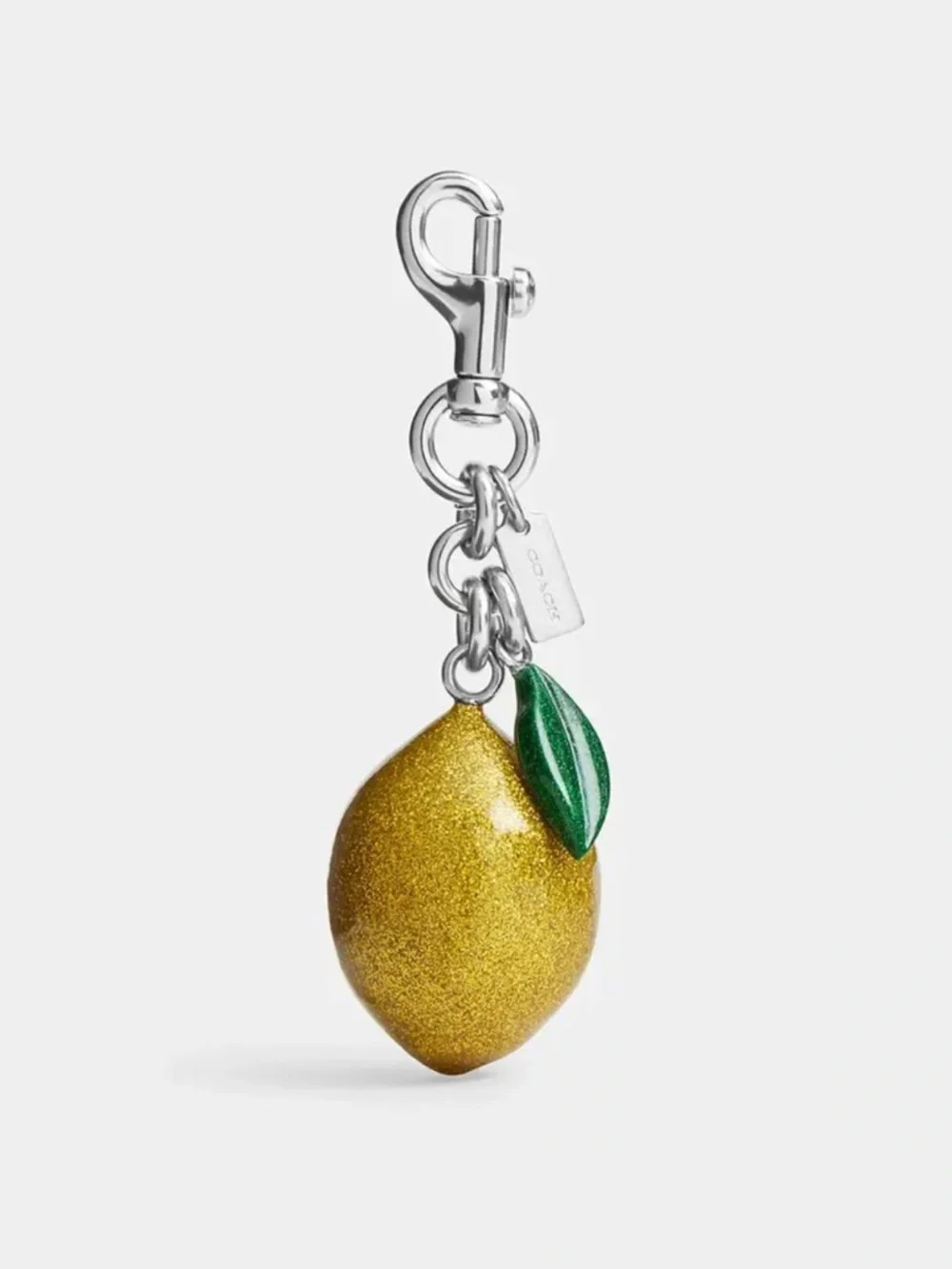 Coach Lemon Bag Charm w/ Silver Hardware